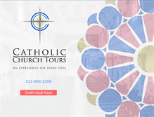 Tablet Screenshot of catholicchurchtours.com